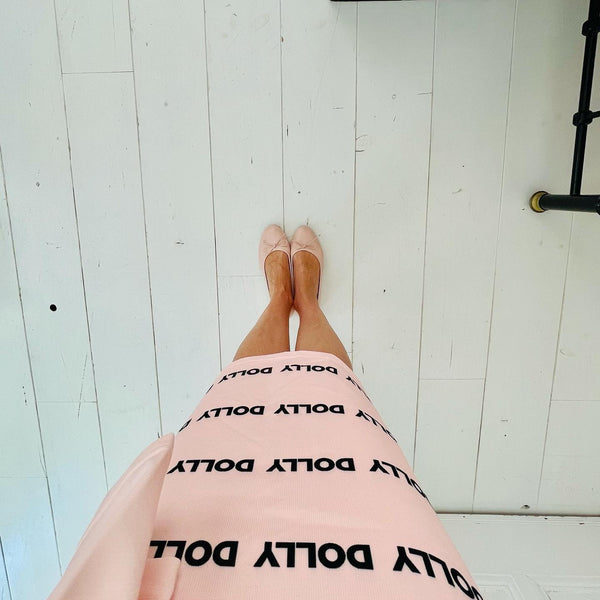 Making a DOLLY statement wearing...