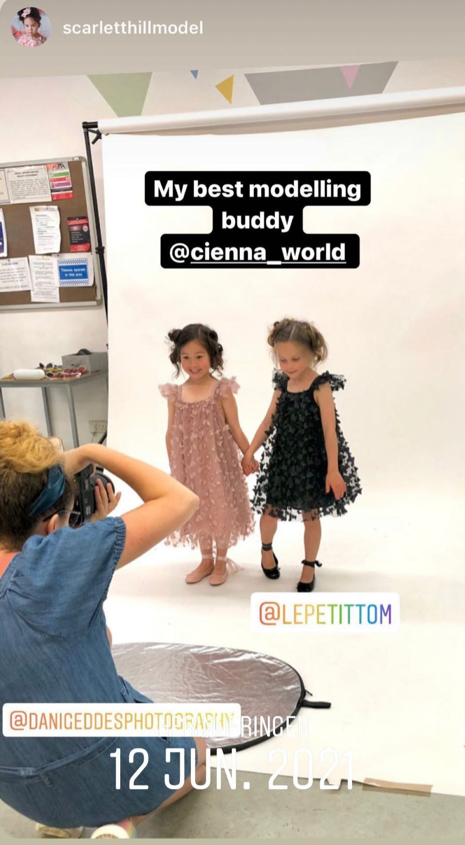 Behind the scenes @ Dani Geddes photoshoot DOLLY DNA: BALLET