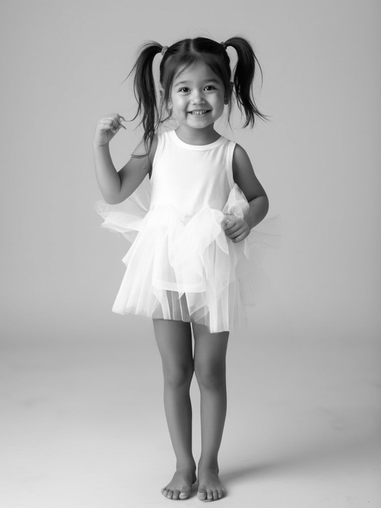 DOLLY TIMELESS COTTON TUTU DRESS white