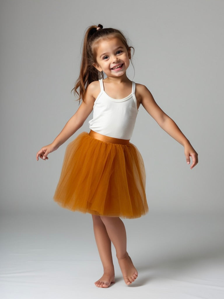 DOLLY CLASSIC TUTU WITH VELVET WAIST caramel