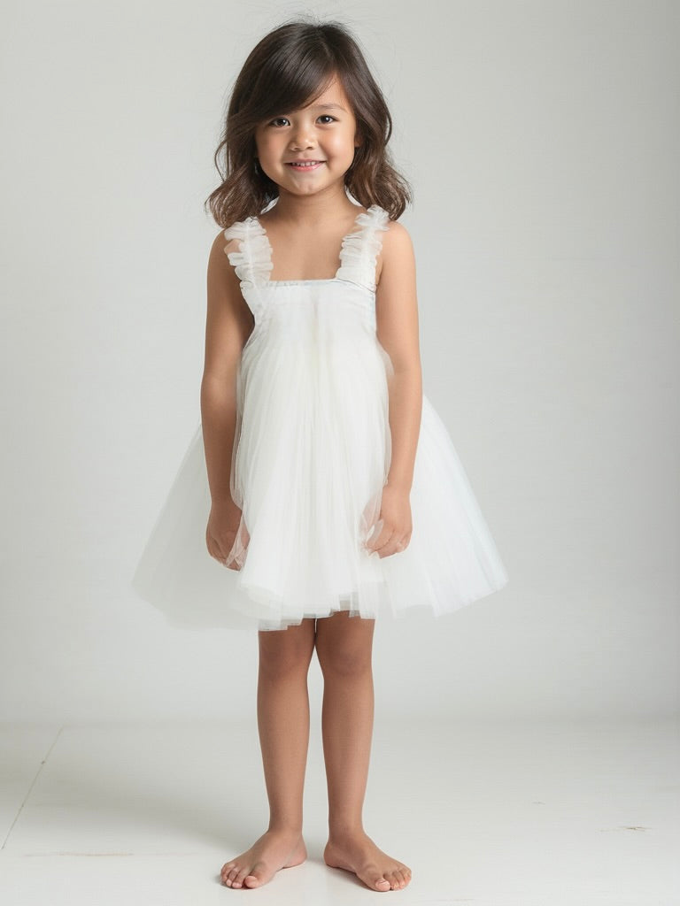 DOLLY 2 WAY TUTU VESTIDO BEACH COVER UP blanco roto