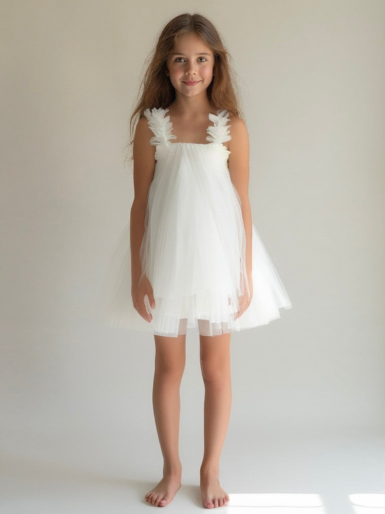 DOLLY 2 WAY TUTU DRESS BEACH COVER UP off-white