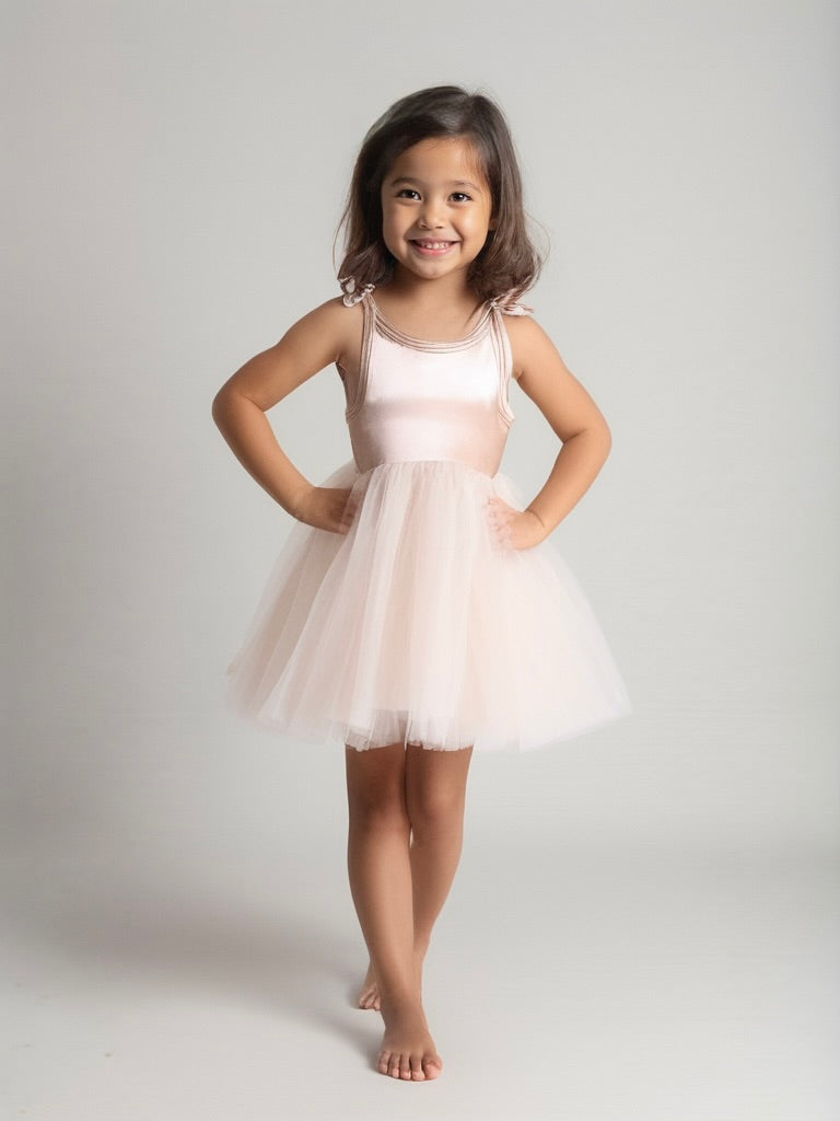 DOLLY UNIVERSE VELVET COSMIC STRINGS TUTU DRESS pink