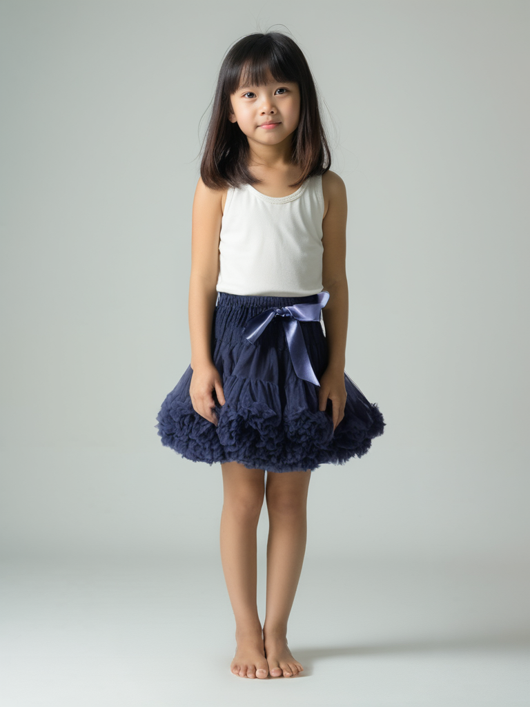 DOLLY by Le Petit Tom ® SNOW QUEEN pettiskirt dark blue navy
