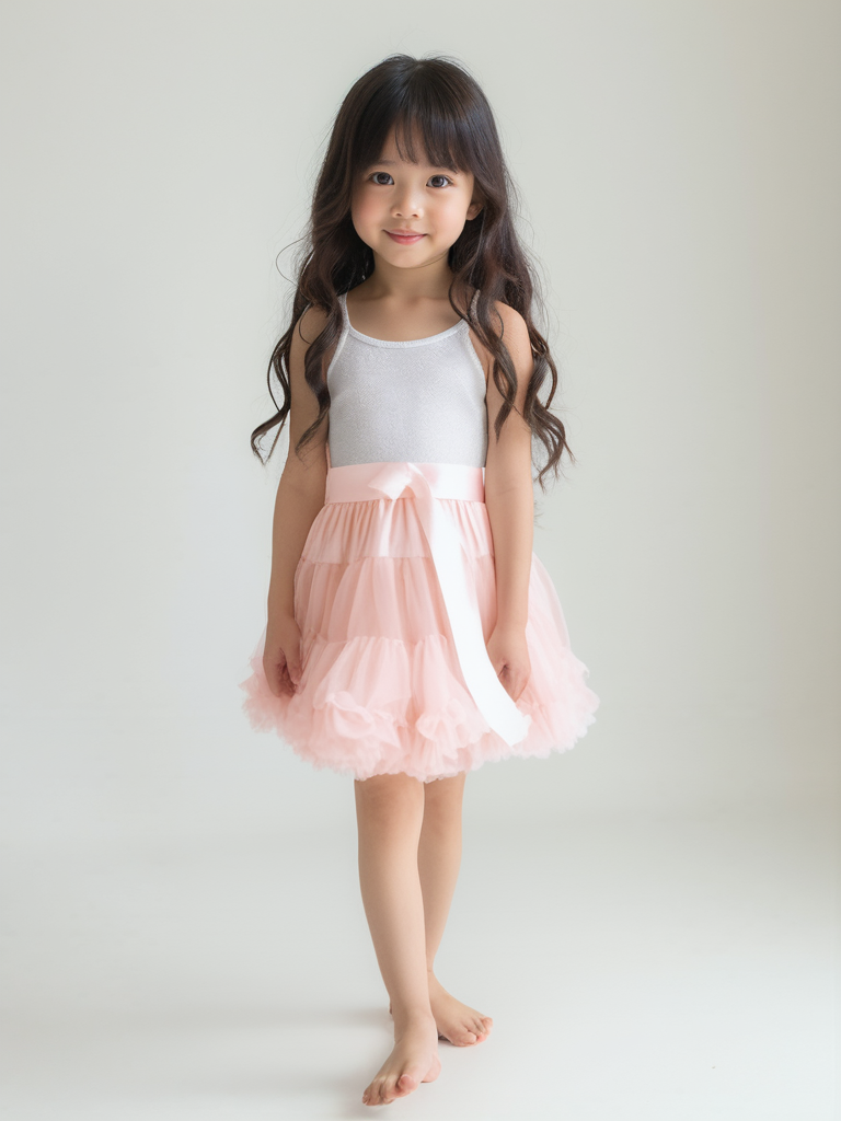 DOLLY by Le Petit Tom ® SHIRLEY TEMPLE pettiskirt rosa fresa