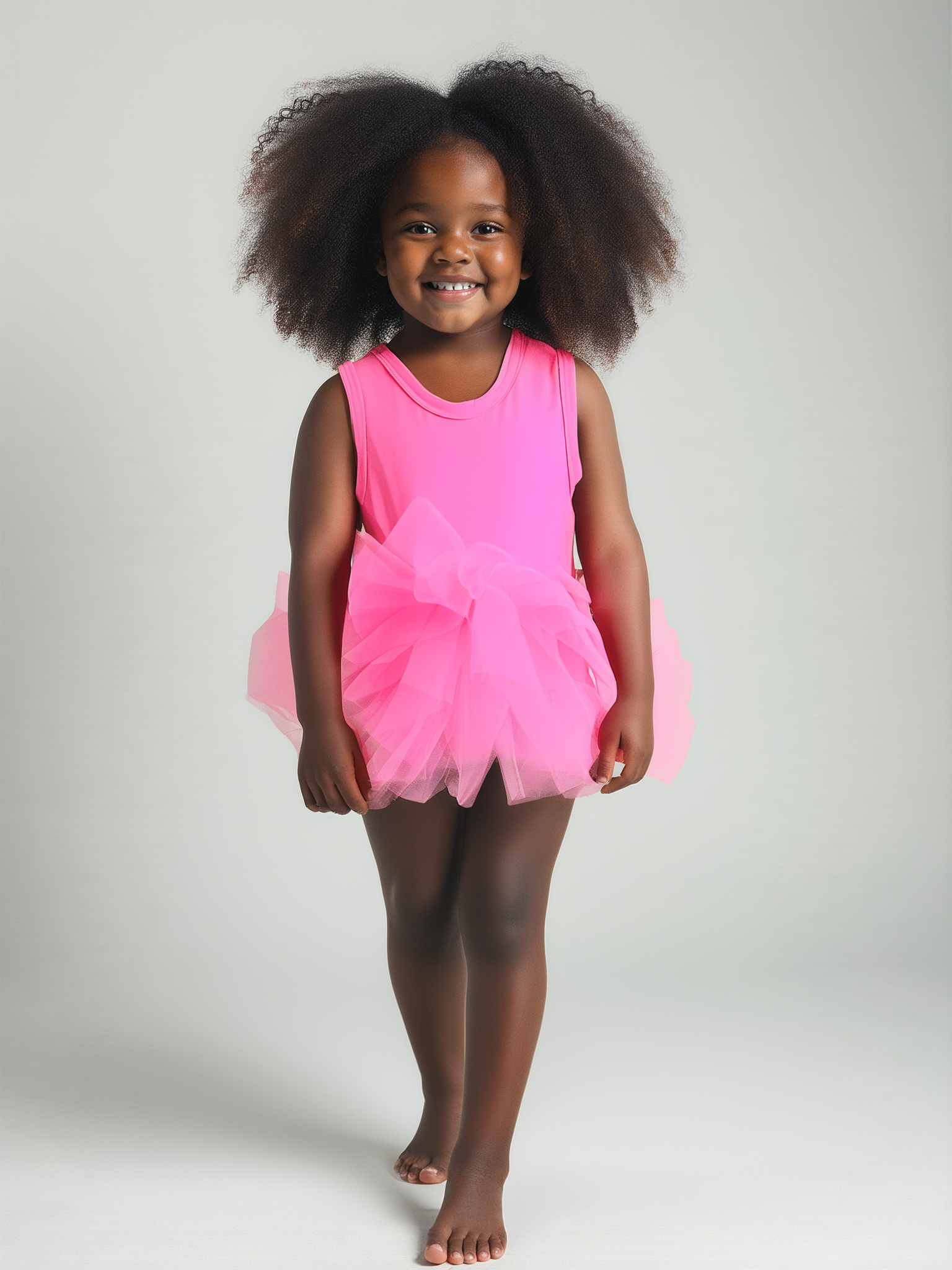 DOLLY PINK PLEASE! TIMELESS COTTON TUTU DRESS Aurora Bubblegum pink