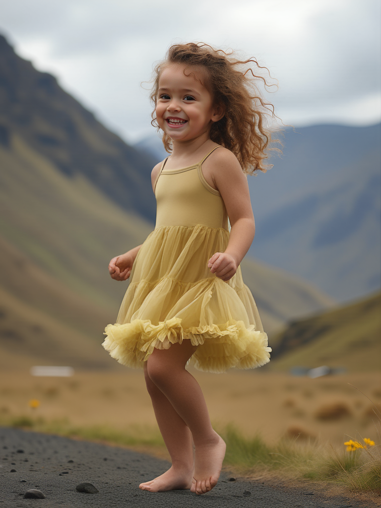 DOLLY PETTI SPAGHETTI PETTISKIRT TUTU DRESS honey