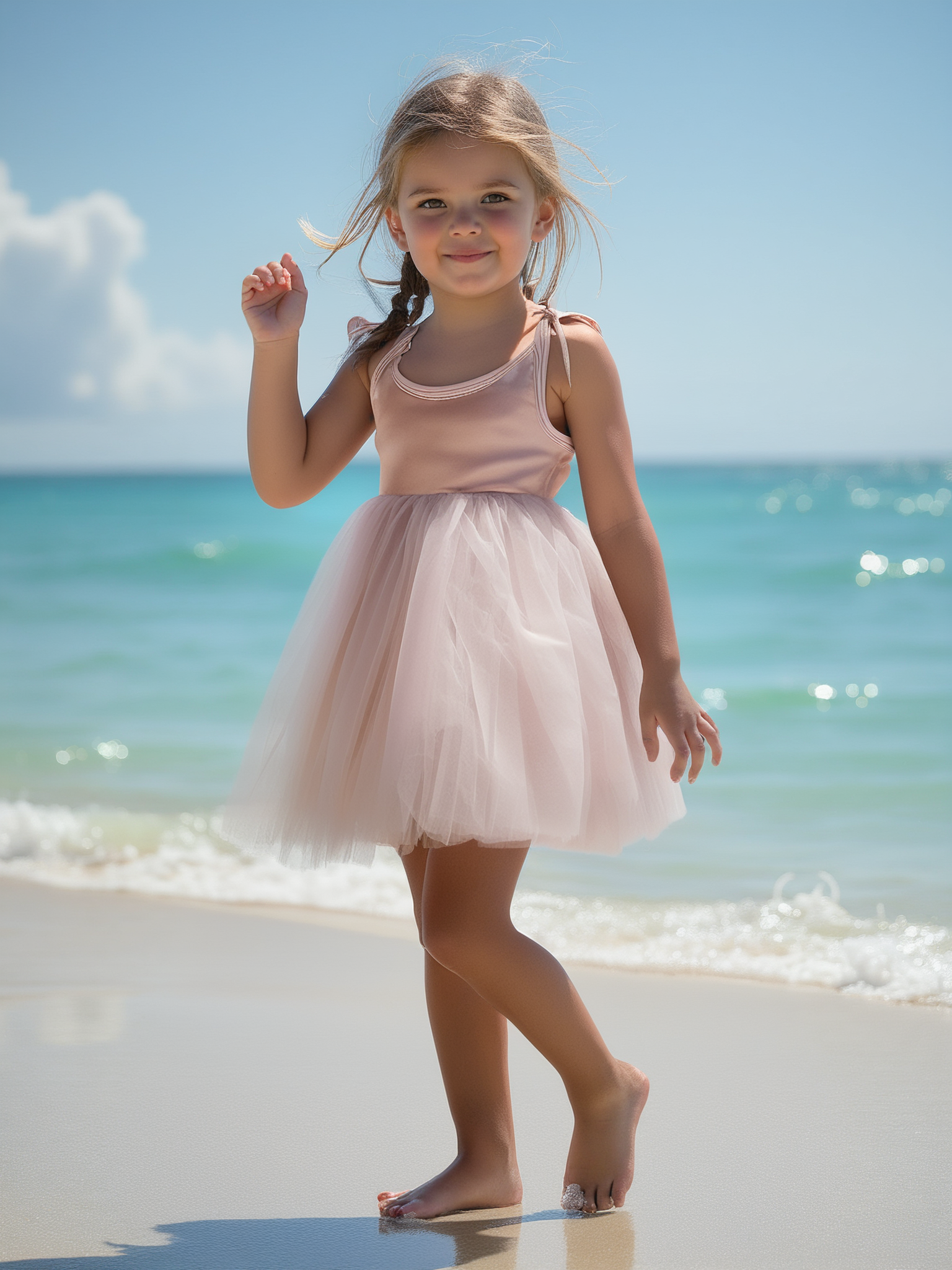 DOLLY VELVET COSMIC STRINGS TUTU DRESS pink