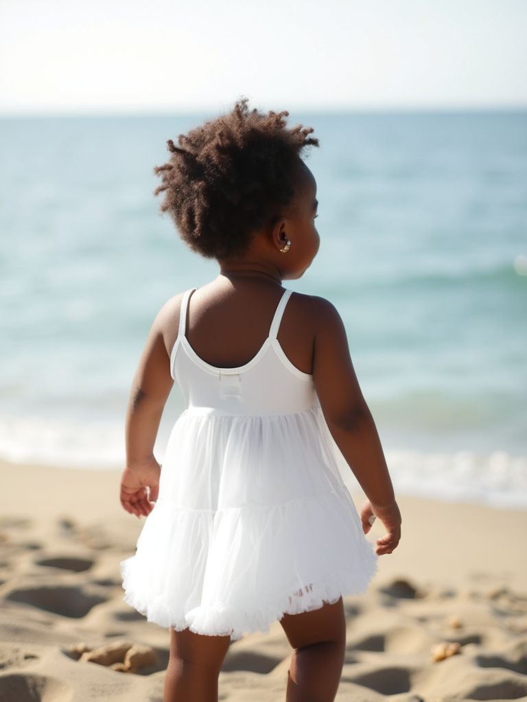 DOLLY PETTI SPAGHETTI PETTISKIRT TUTU DRESS off-white