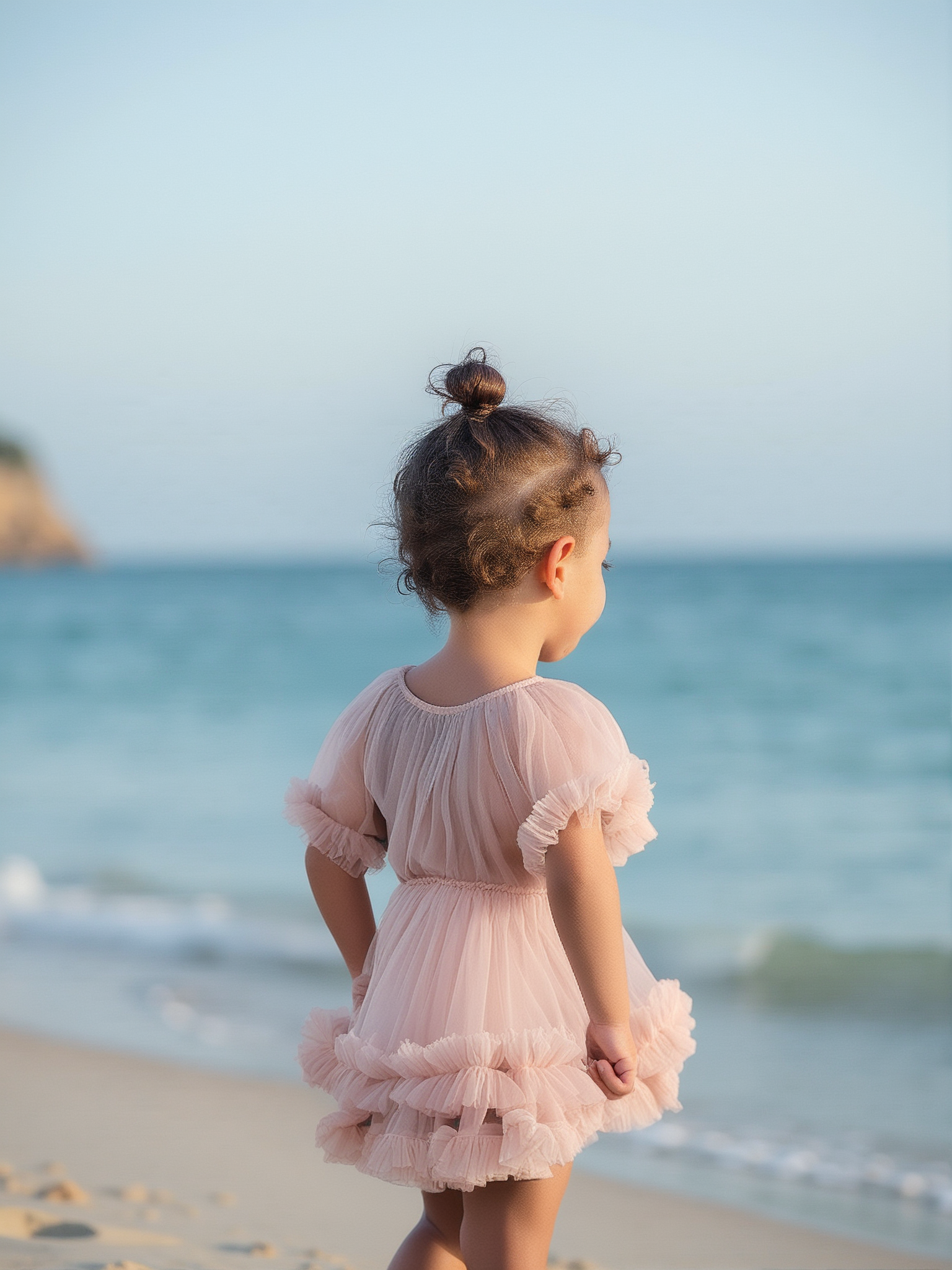 VESTIDO CON VOLANTES DOLLY by Le Petit Tom ® rosa ballet