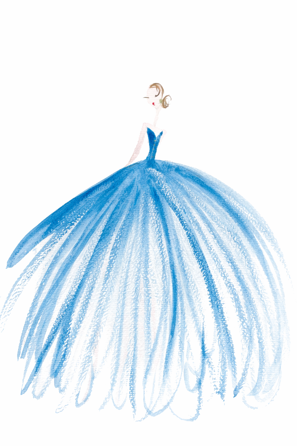 DOLLY Watercolor Princess Cinderella Kids Tee