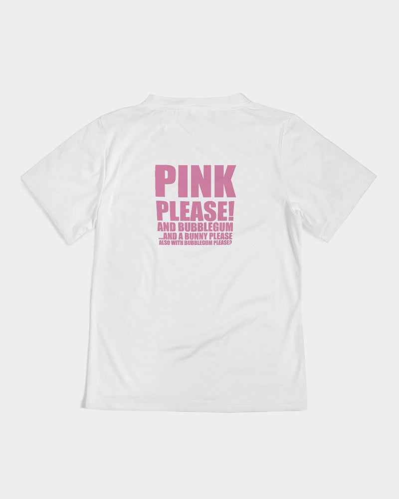 Pink Please! And Bubblegum and a Bunny Kids  All-Over Print Tee