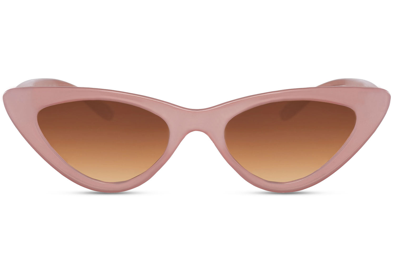 DOLLY CAT EYE SUNGLASSES WITH LEATHER CASE & POUCH dollypink