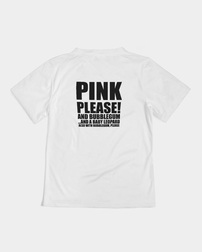 Pink Please! Bubblegum and a Baby Leopard please Kids  All-Over Print Tee