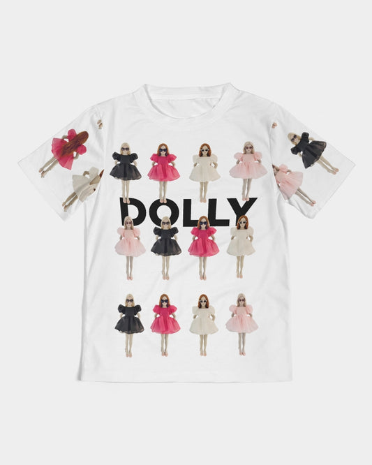 DOLLY WORLD MANNEQUINS Kids  All-Over Print Tee