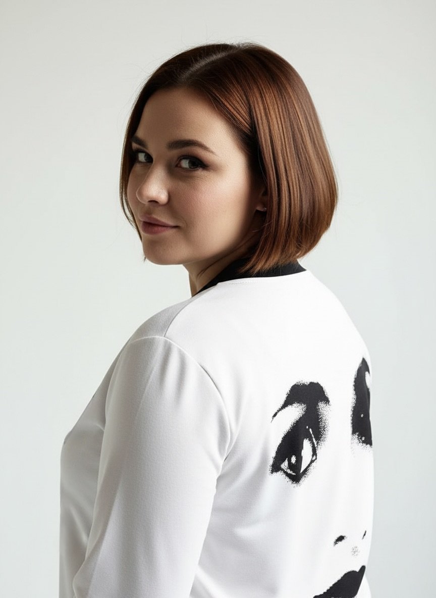 DOLLY Dorothy White Black Cardigan