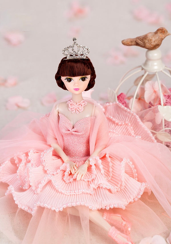 DOLLY® PRINCESS DOLL WITH PINK TUTU DRESS - Bjd 12 joints 12 inch 30 cm 1/6 scale fashion doll