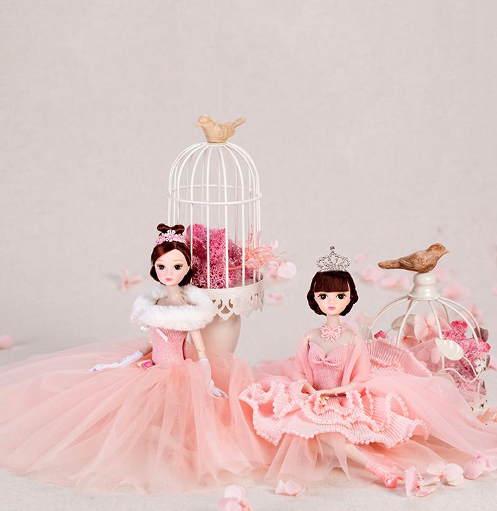 DOLLY® PRINCESS DOLL WITH PINK TUTU DRESS - Bjd 12 joints 12 inch 30 cm 1/6 scale fashion doll