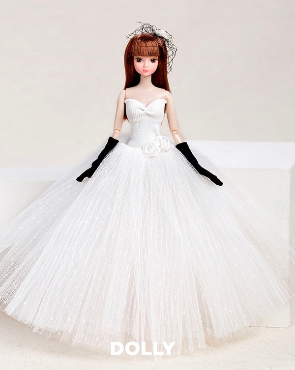 DOLLY® BRIDE DOLL WITH WHITE WEDDING TUTU DRESS - Bjd 12 joints 12 inch 30 cm 1/6 scale fashion doll