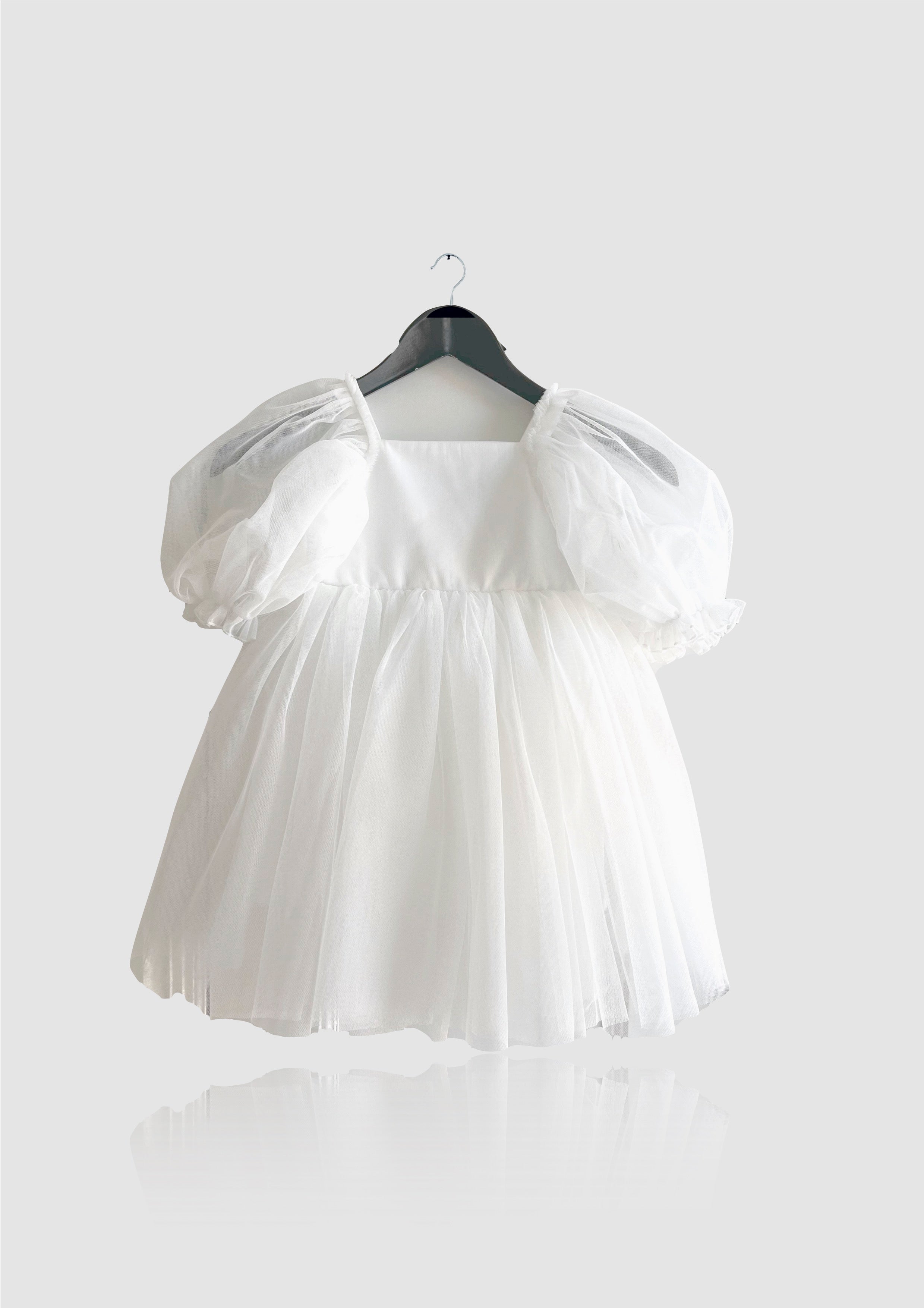 DOLLY by Le Petit Tom ® TULLE BABYDOLL DRESS white