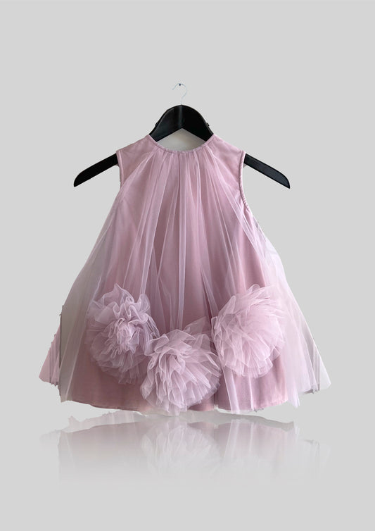 DOLLY by Le Petit Tom ® ROSE TULLE DRESS violet