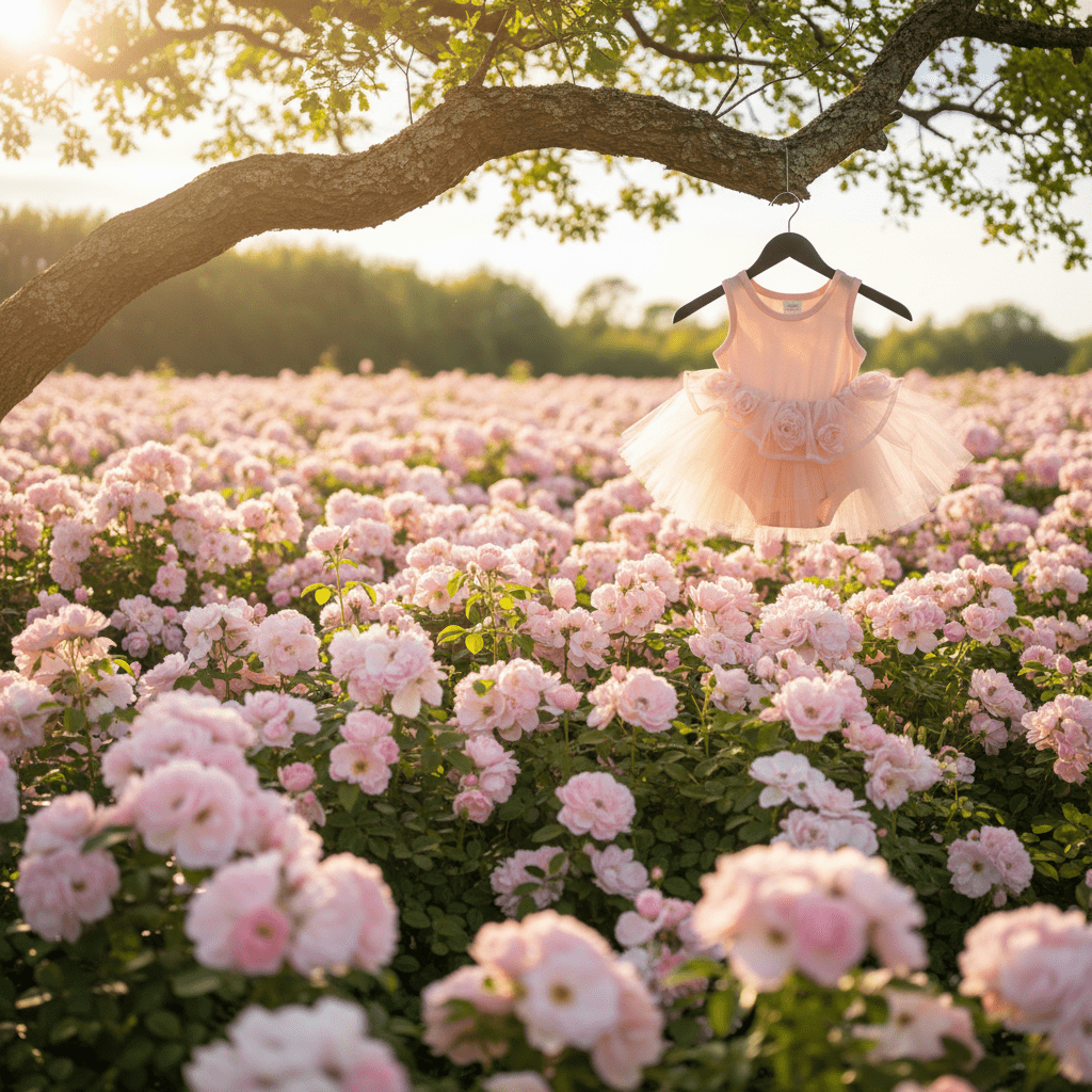 DOLLY® THE ROSE GARDEN TULLE TIMELESS TUTU LEOTARD DRESS dollypink