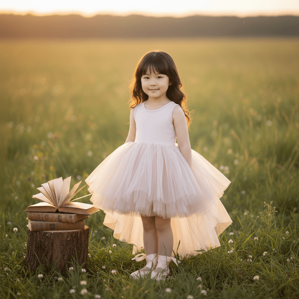 DOLLY HIGH-LOW WATERFALL TUTU DRESS pink