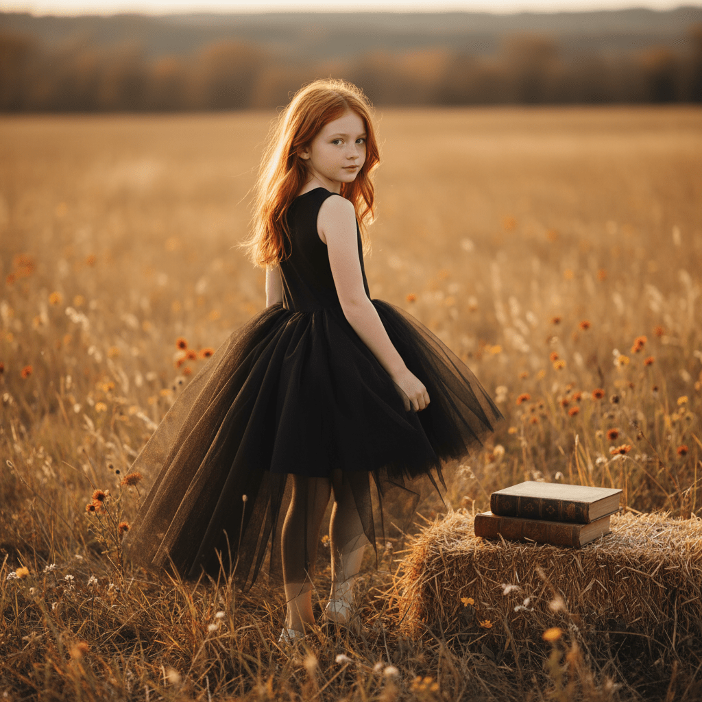 DOLLY HIGH-LOW WATERFALL TUTU DRESS black