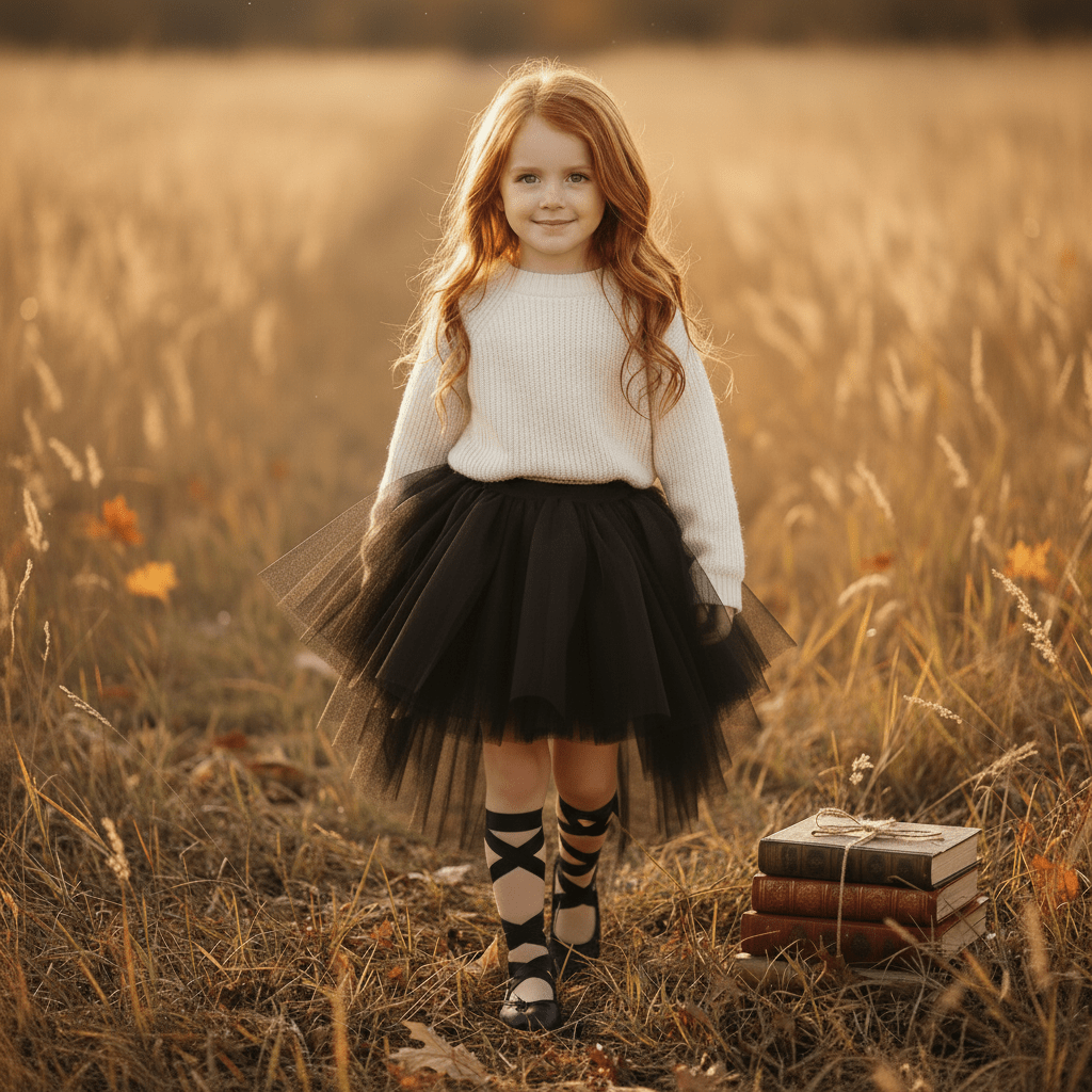 DOLLY HIGH-LOW WATERFALL TUTU SKIRT black