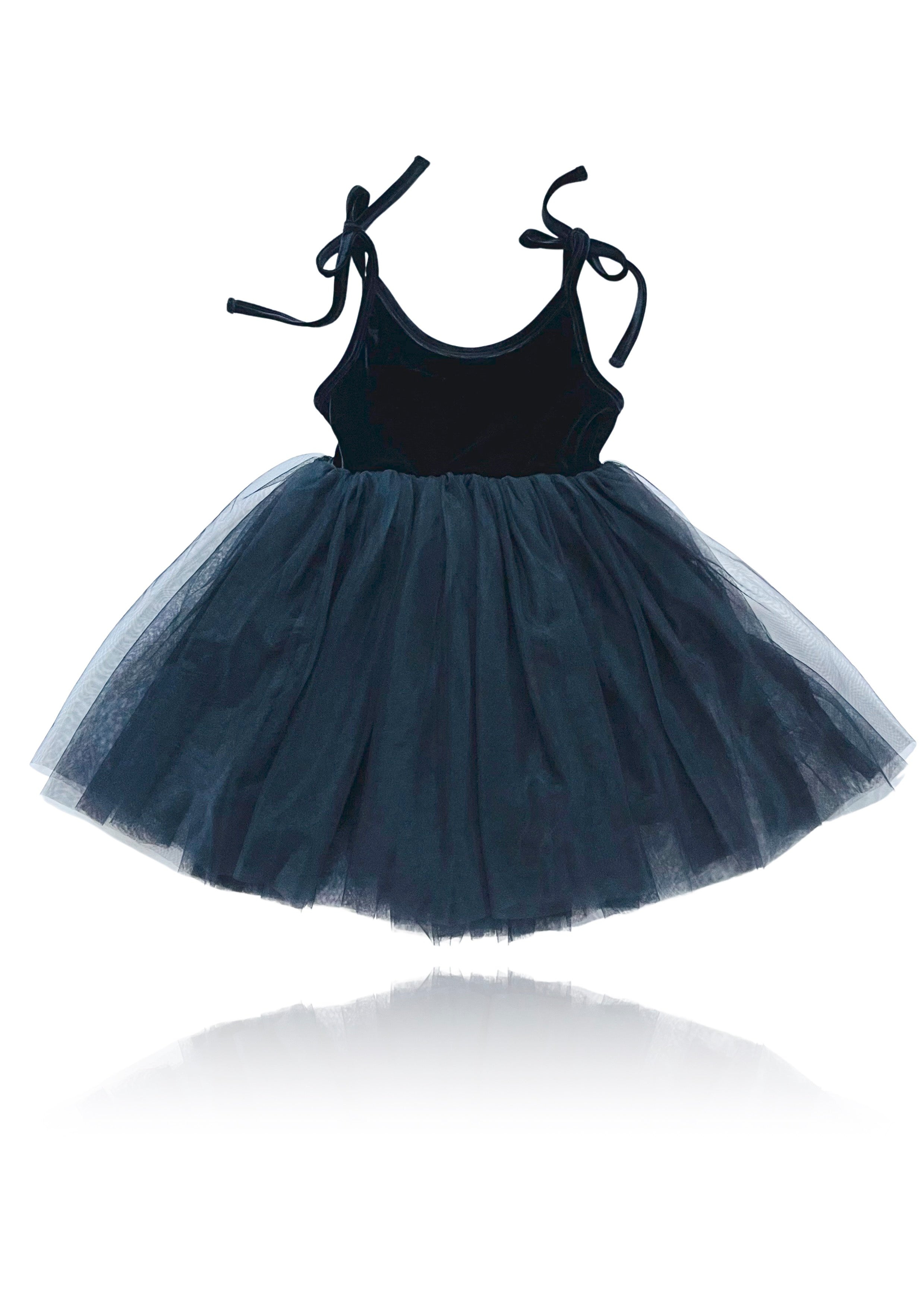 DOLLY VELVET COSMIC STRINGS TUTU DRESS black