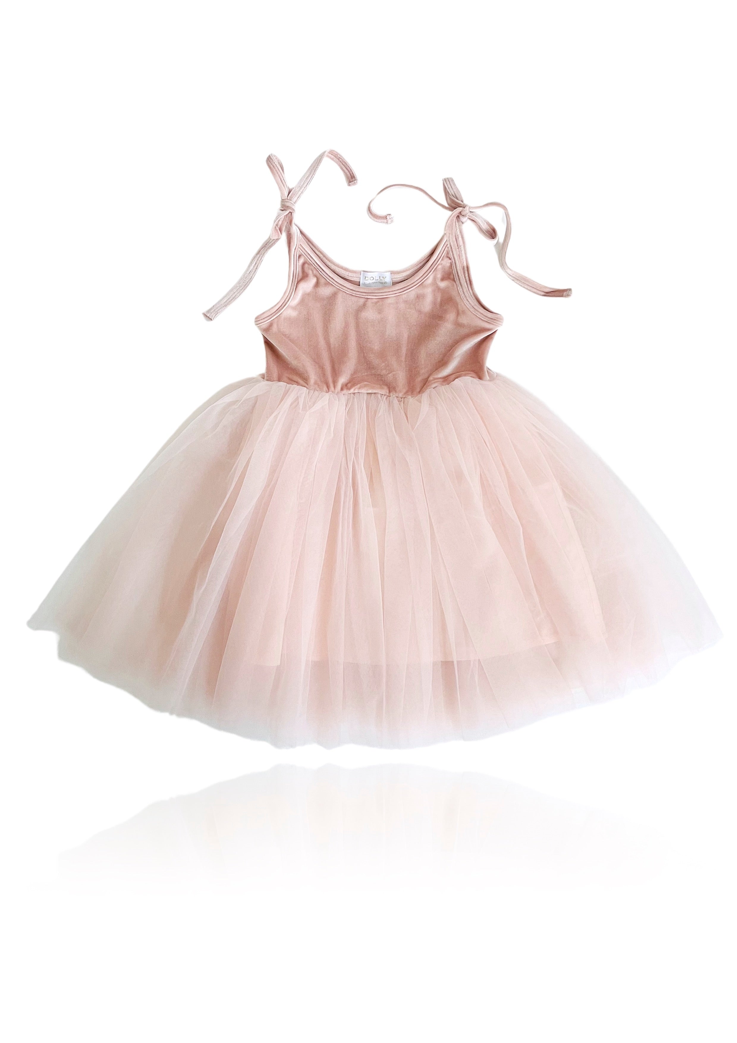 DOLLY VELVET COSMIC STRINGS TUTU DRESS pink