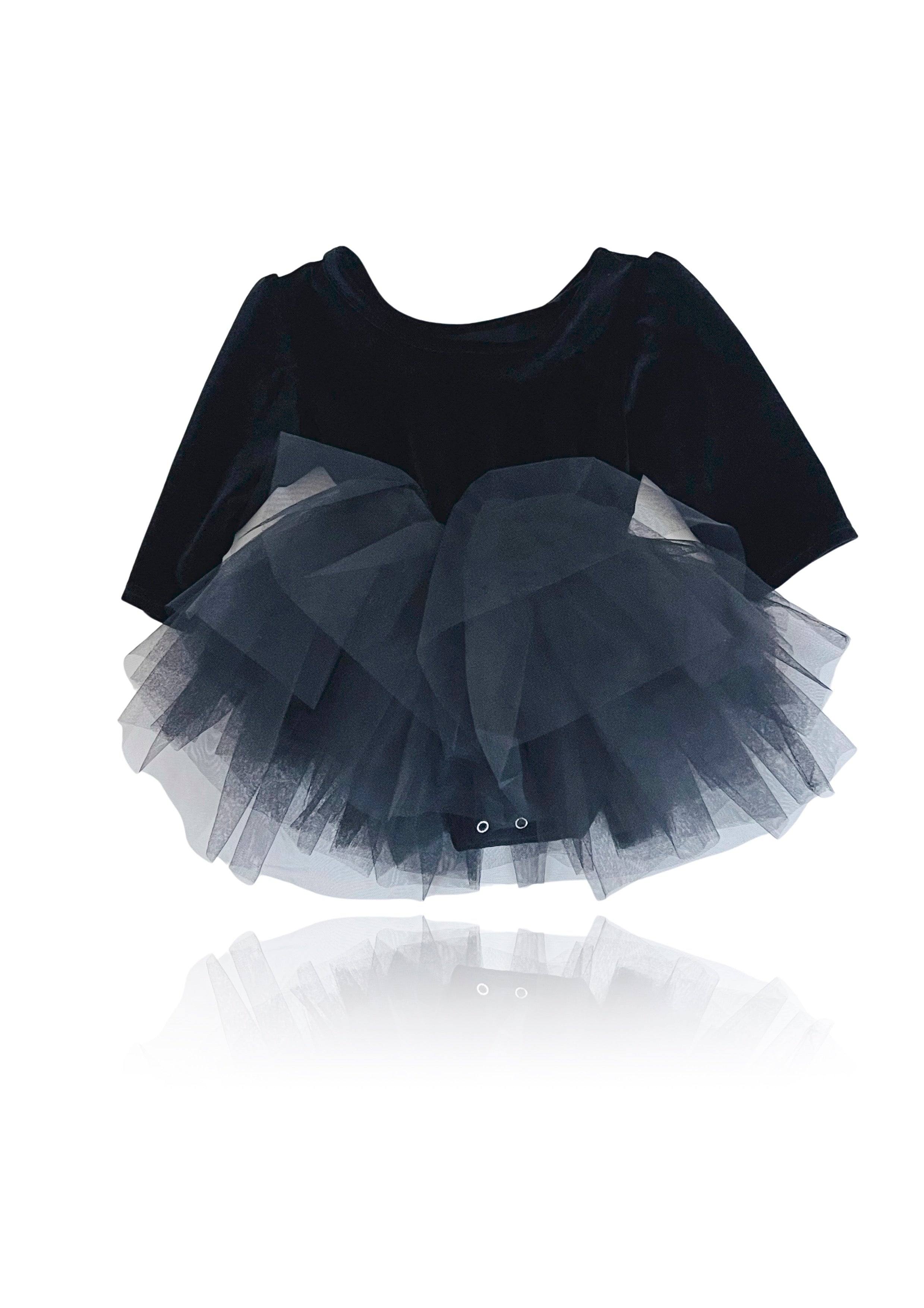 VESTIDO DE TUTU DE LEOTARD DE TERCIOPELO CON ESTRELLAS Y LUNA ⭐️ 🌙 TUL rosa ballet DOLLY®