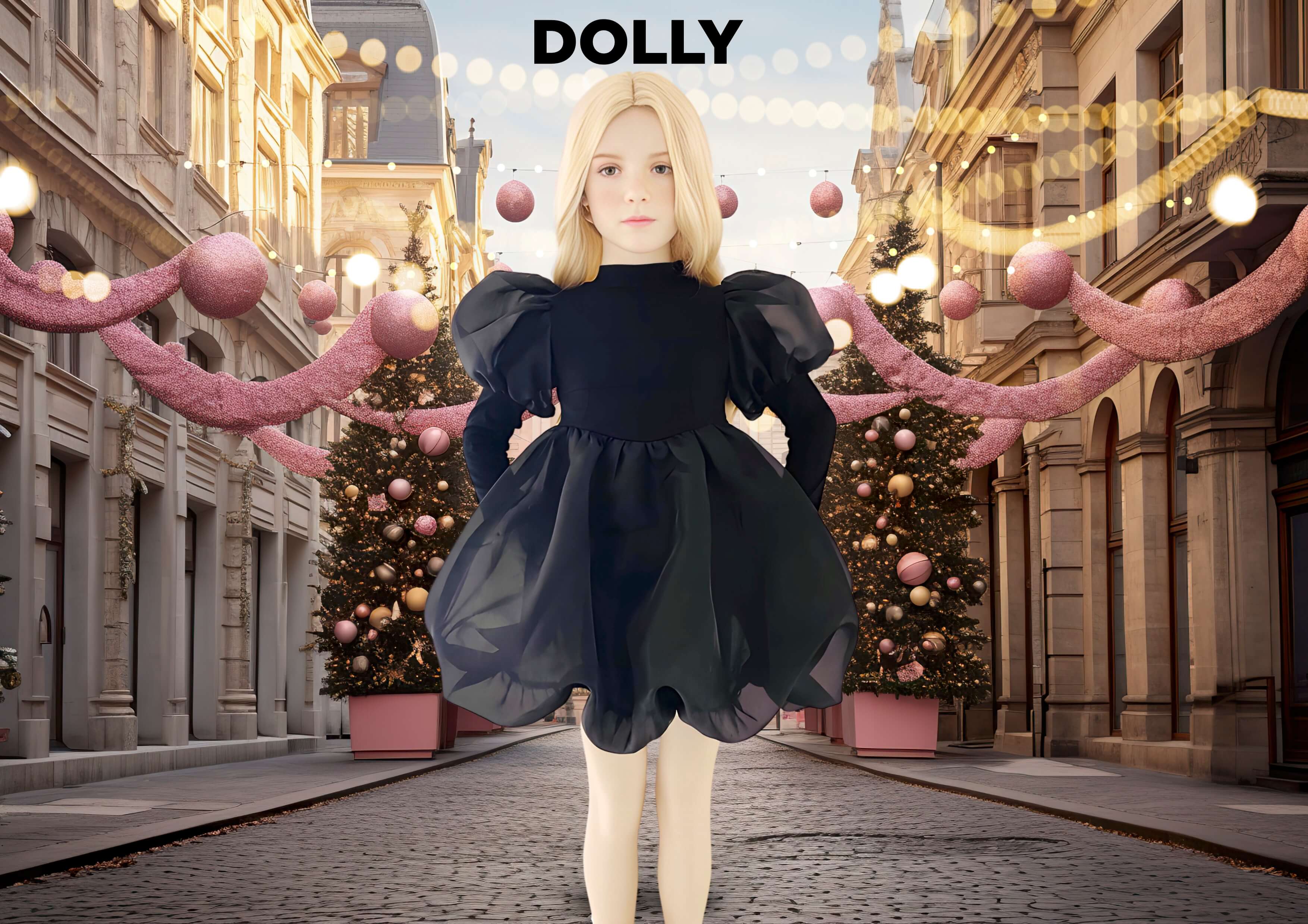 VESTIDO DE TUTU DE LEOTARD DE TERCIOPELO CON ESTRELLAS Y LUNA ⭐️ 🌙 TUL rosa ballet DOLLY®