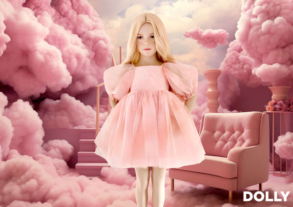 DOLLY® DREAMY BABYDOLL PUFF DRESS pink clouds ☁️