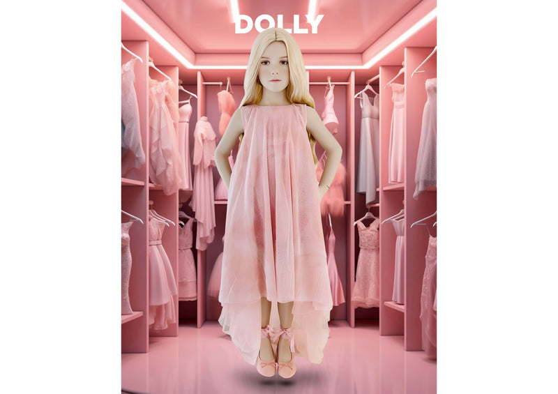 DOLLY® STARS &amp; MOON ⭐️ 🌙 VESTIDO DE HADA DE TUL rosa ballet