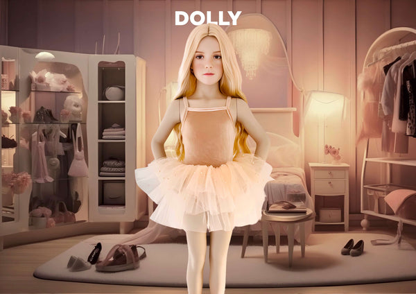 DOLLY® STARS &amp; MOON ⭐️ 🌙 VESTIDO DE HADA DE TUL rosa ballet
