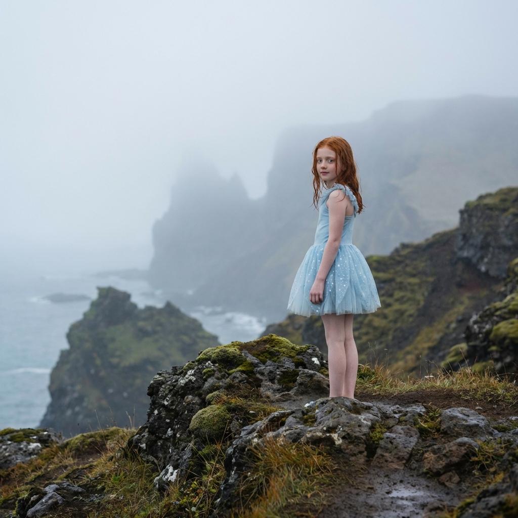 DOLLY® The Elves of Iceland Cinderella Elf Dress — Mjaðveig Mánadóttir misty bleu