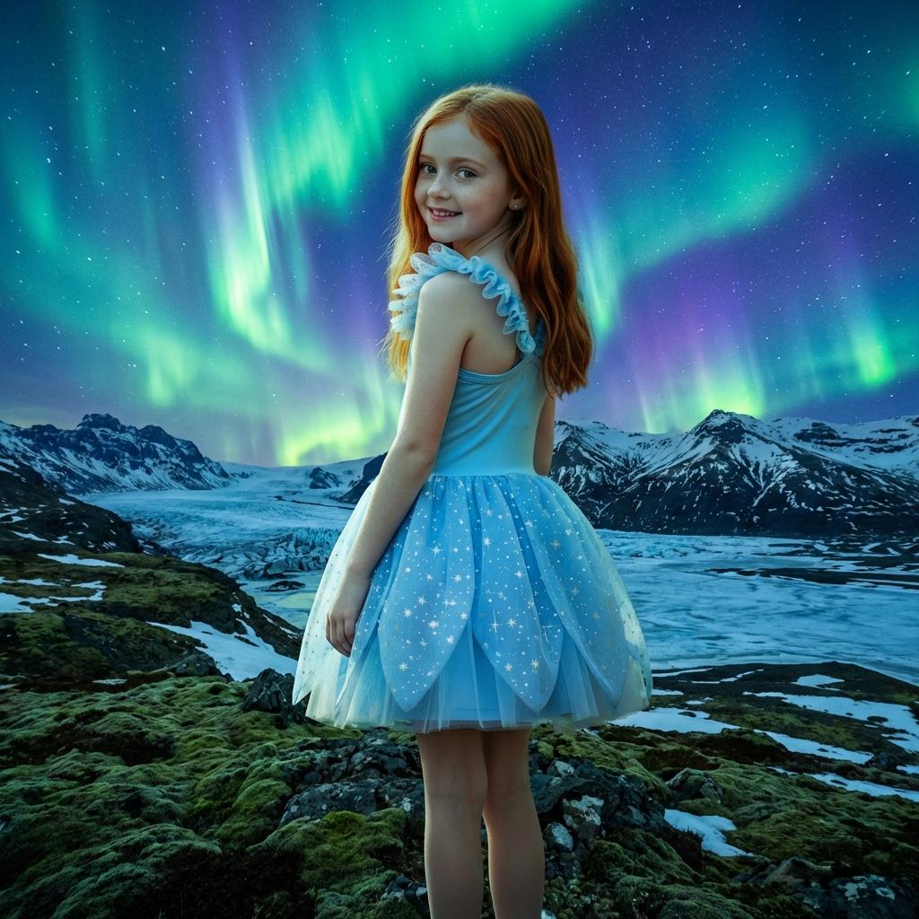 DOLLY® The Elves of Iceland Cinderella Elf Dress — Mjaðveig Mánadóttir misty bleu
