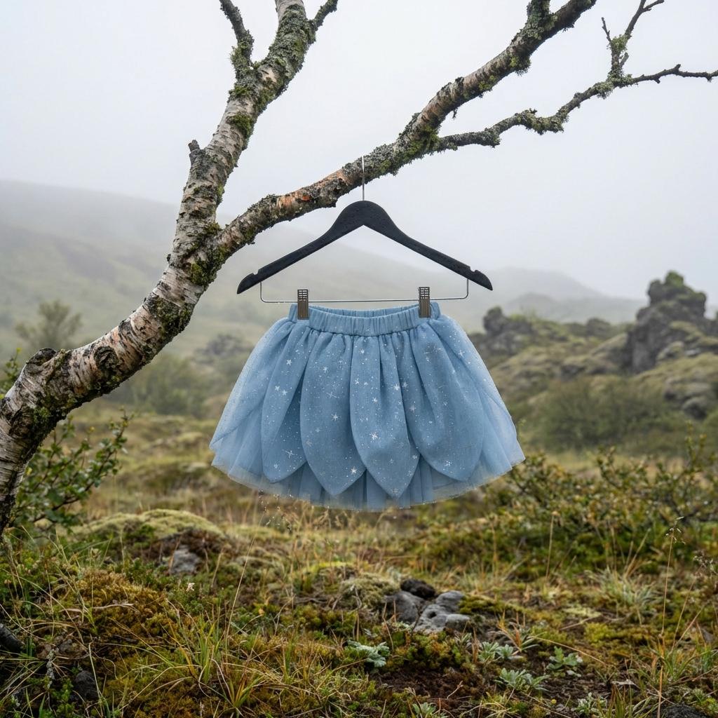 DOLLY® The Elves of Iceland Little Light Elf Petal Tutu — Álfar misty blue