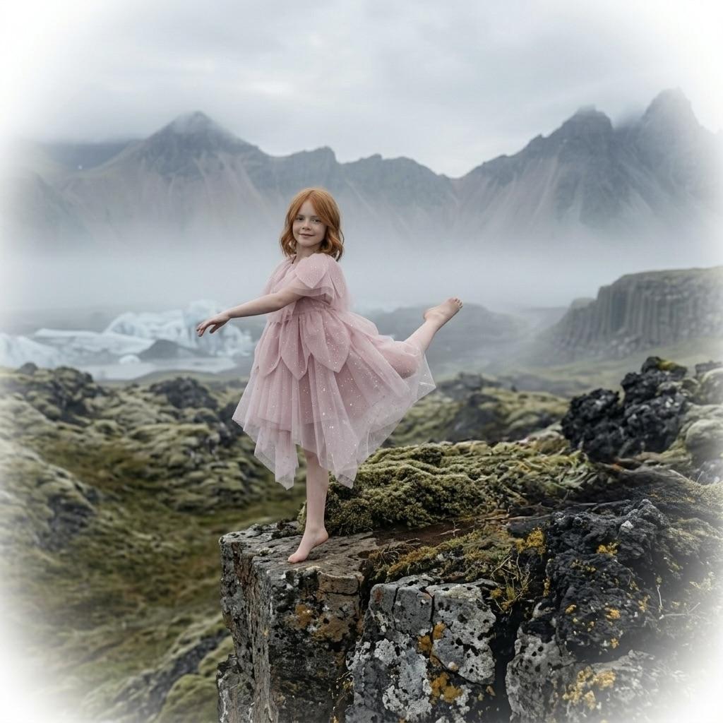 DOLLY® The Elves of Iceland Elf Cape dusty violet