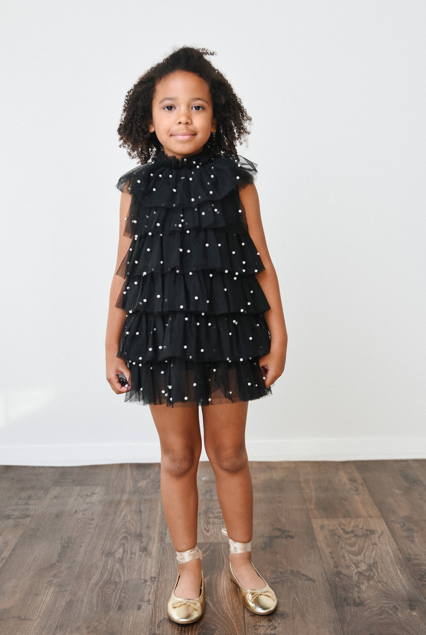 DOLLY® PEARL TUTULLY TIERED TULLE TUTU DRESS black  ⚪