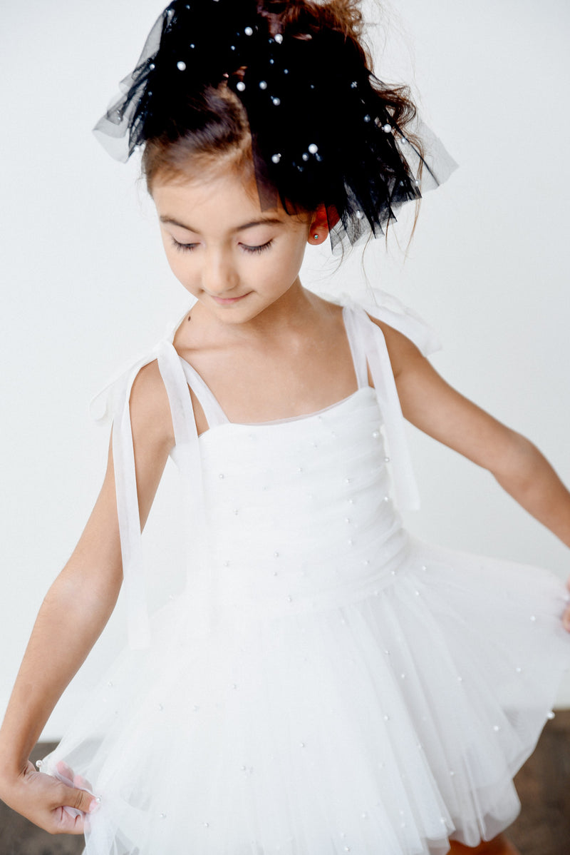 Chanel Tutu Dress with White Bow