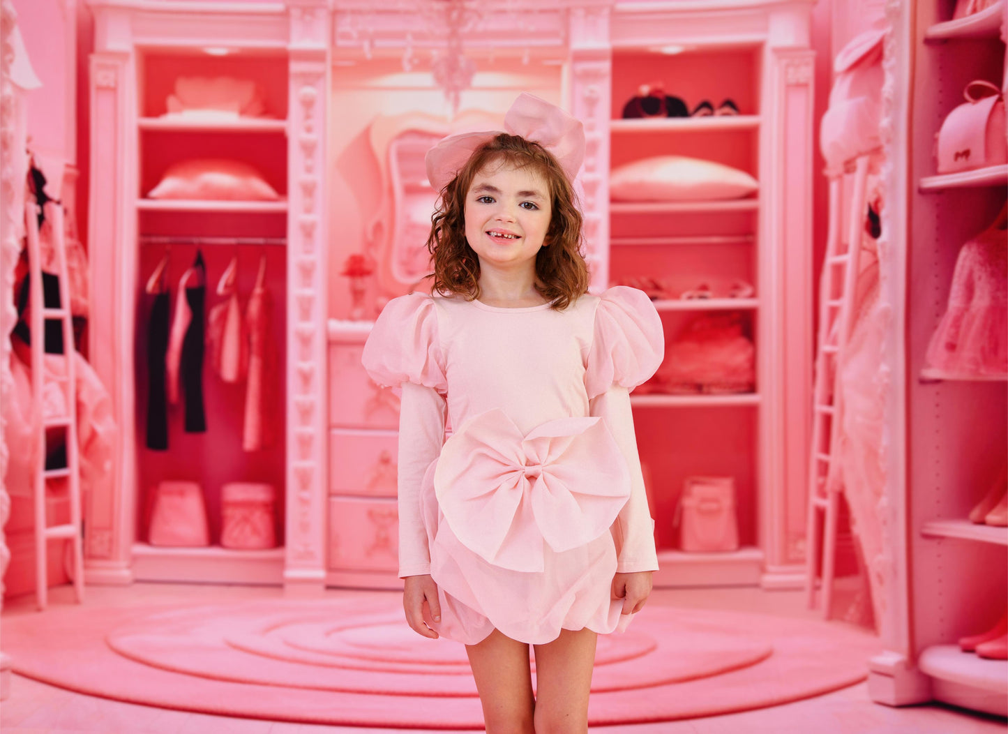 VESTIDO DE TUTU DE LEOTARD DE TERCIOPELO CON ESTRELLAS Y LUNA ⭐️ 🌙 TUL rosa ballet DOLLY®