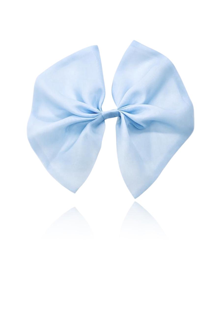 DOLLY BIG ORGANZA HAIR BOW light blue