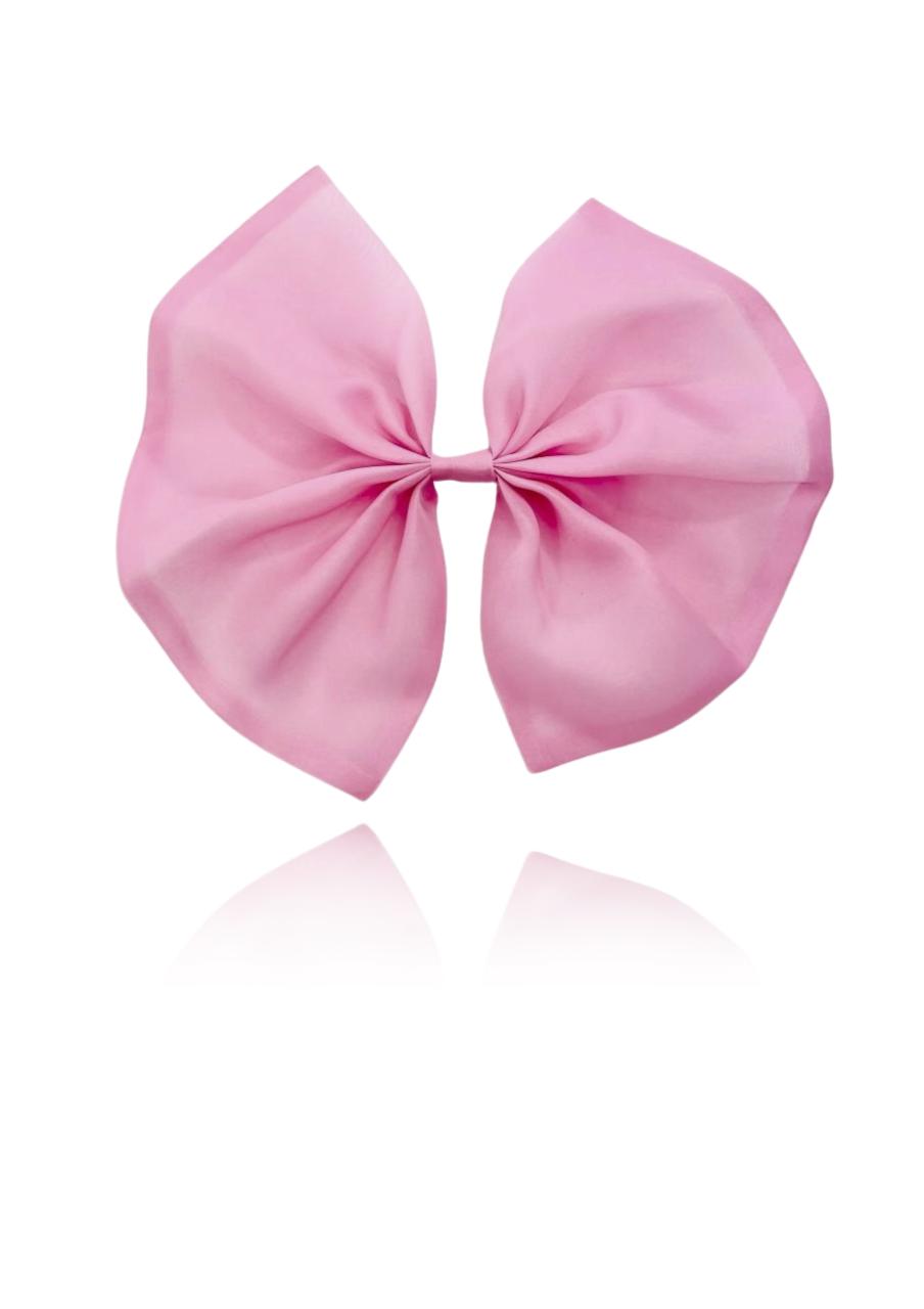 DOLLY BIG ORGANZA HAIR BOW sugar pink
