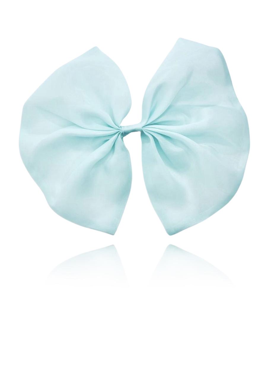 DOLLY BIG ORGANZA HAIR BOW tiffany