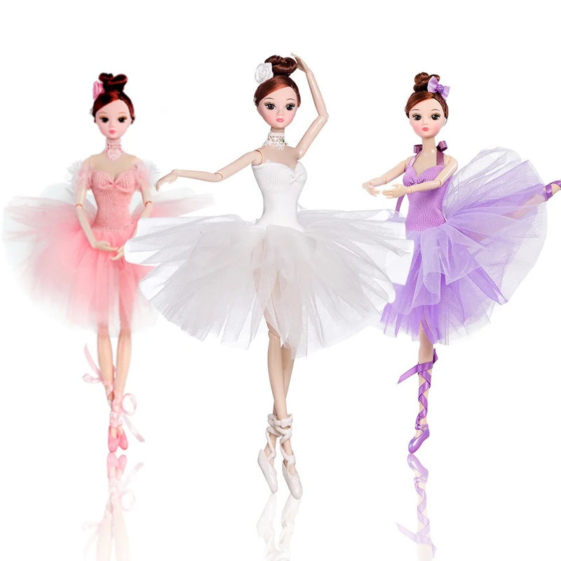DOLLY® BALLERINA DOLL WITH PINK TUTU DRESS - Bjd 12 joints 12 inch 30 cm 1/6 scale fashion doll
