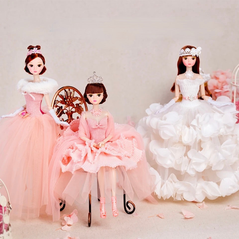 DOLLY® QUEEN DOLL WITH PINK TUTU DRESS - Bjd 12 joints 12 inch 30 cm 1/6 scale fashion doll