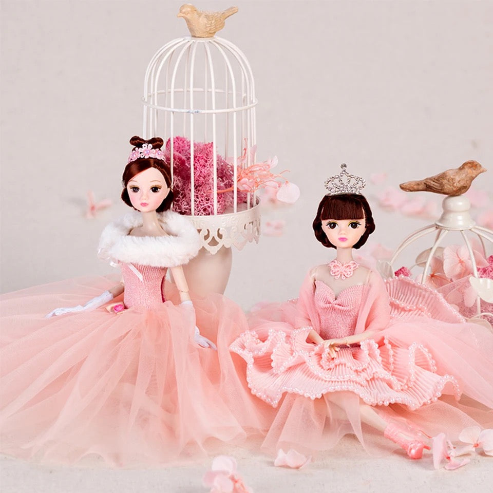 DOLLY® PRINCESS DOLL WITH PINK TUTU DRESS - Bjd 12 joints 12 inch 30 cm 1/6 scale fashion doll