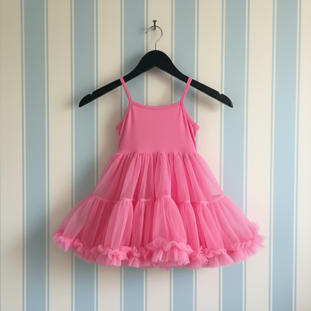 DOLLY PINK PLEASE! PETTI SPAGHETTI TUTU DRESS Aurora Bubblegum pink